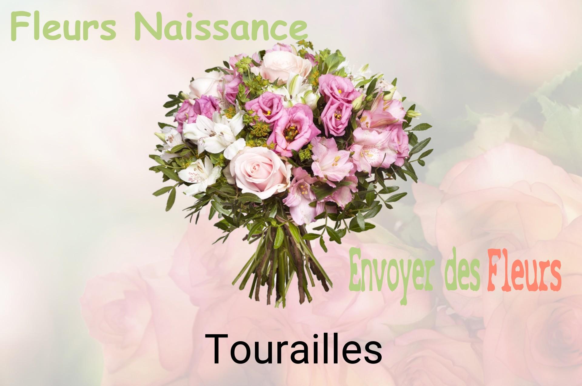 Bouquet de fleurs de naissance livré à Tourailles